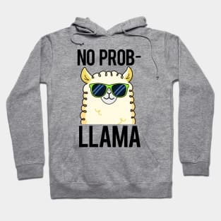 No Probllama Cute Cool Llama Pun Hoodie